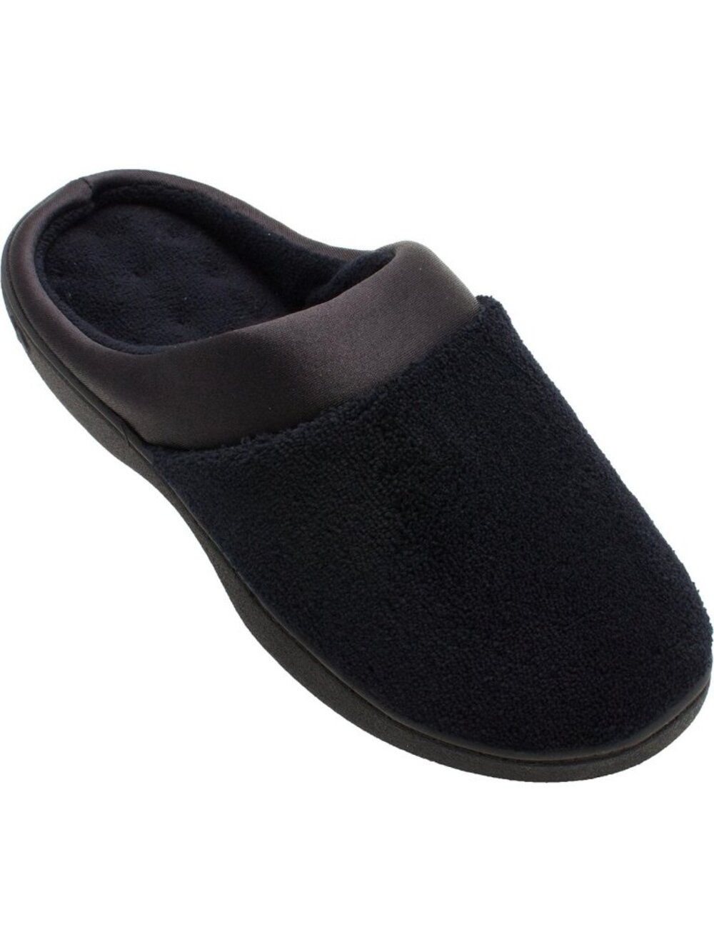 Cozy Women's Terry & Satin Memory Foam Slippers - Cushioned Indoor/Outdoor
